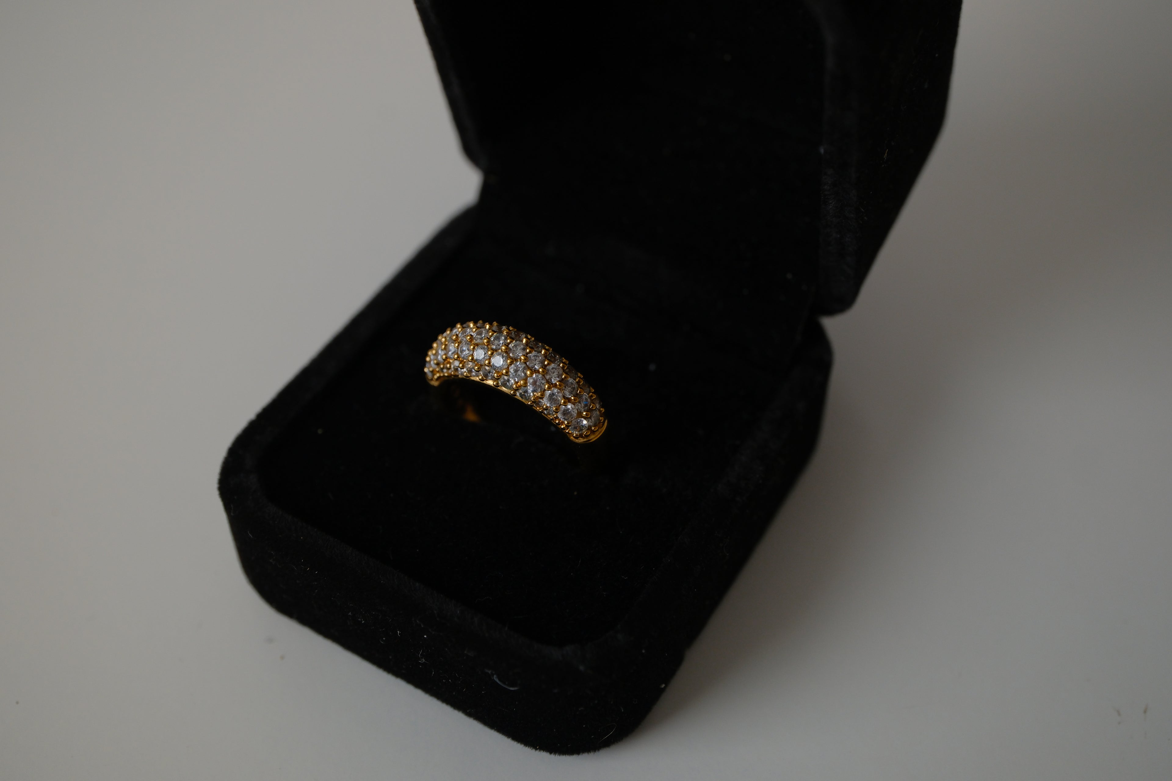 Swarovski Gold & Crystal Cocktail Ring