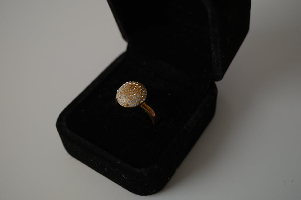 Swarovski Gold tone Maggy Ring