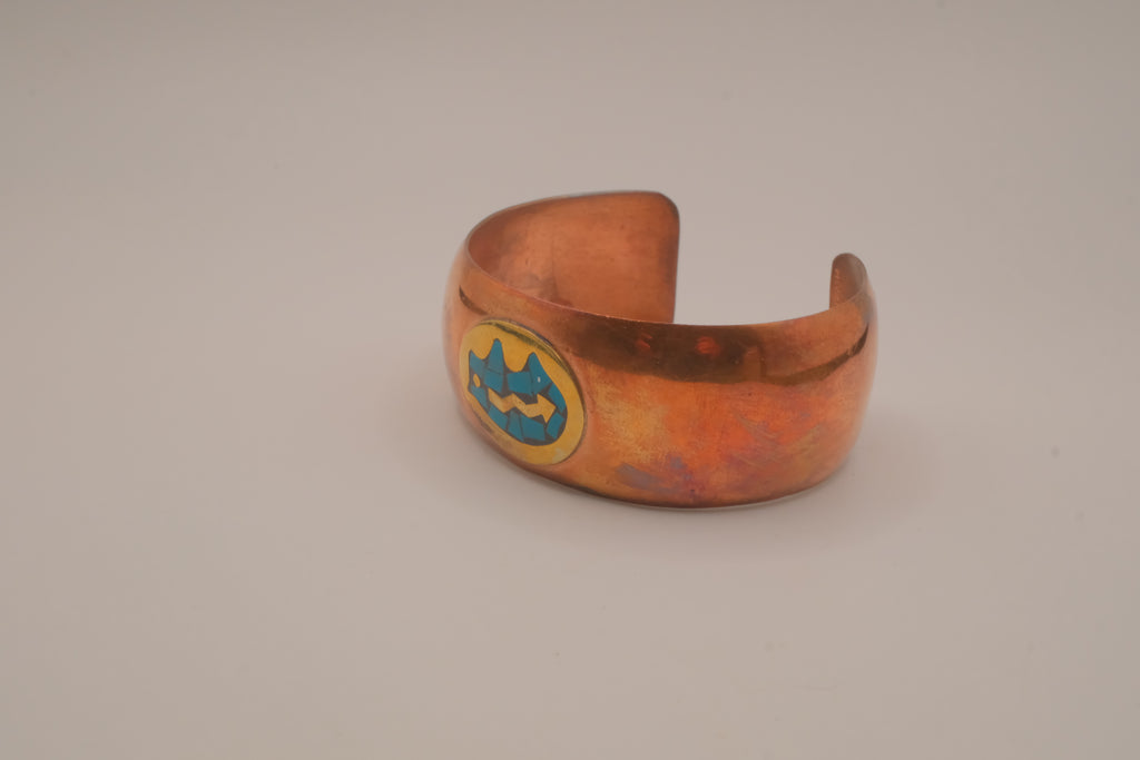 Vintage Mexican copper cuff bracelet&nbsp;