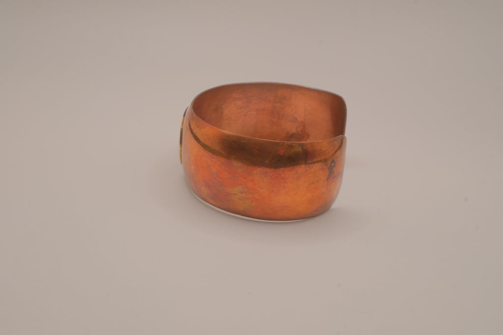 Vintage Mexican copper cuff bracelet&nbsp;