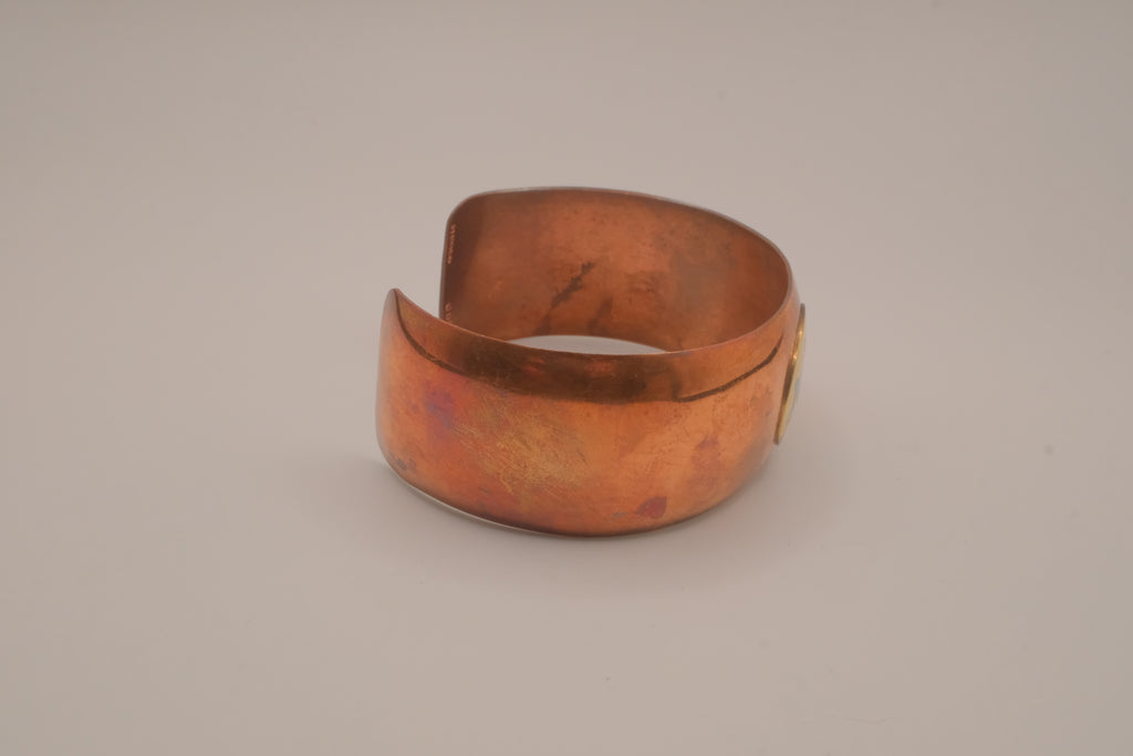 Vintage Mexican copper cuff bracelet&nbsp;