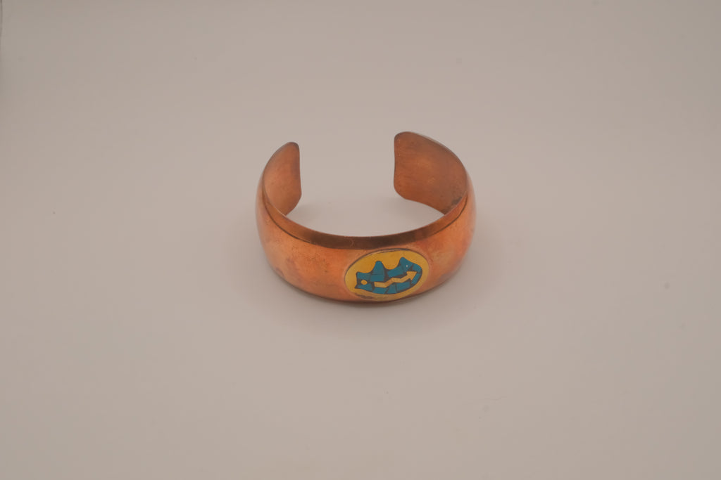 Vintage Mexican copper cuff bracelet&nbsp;