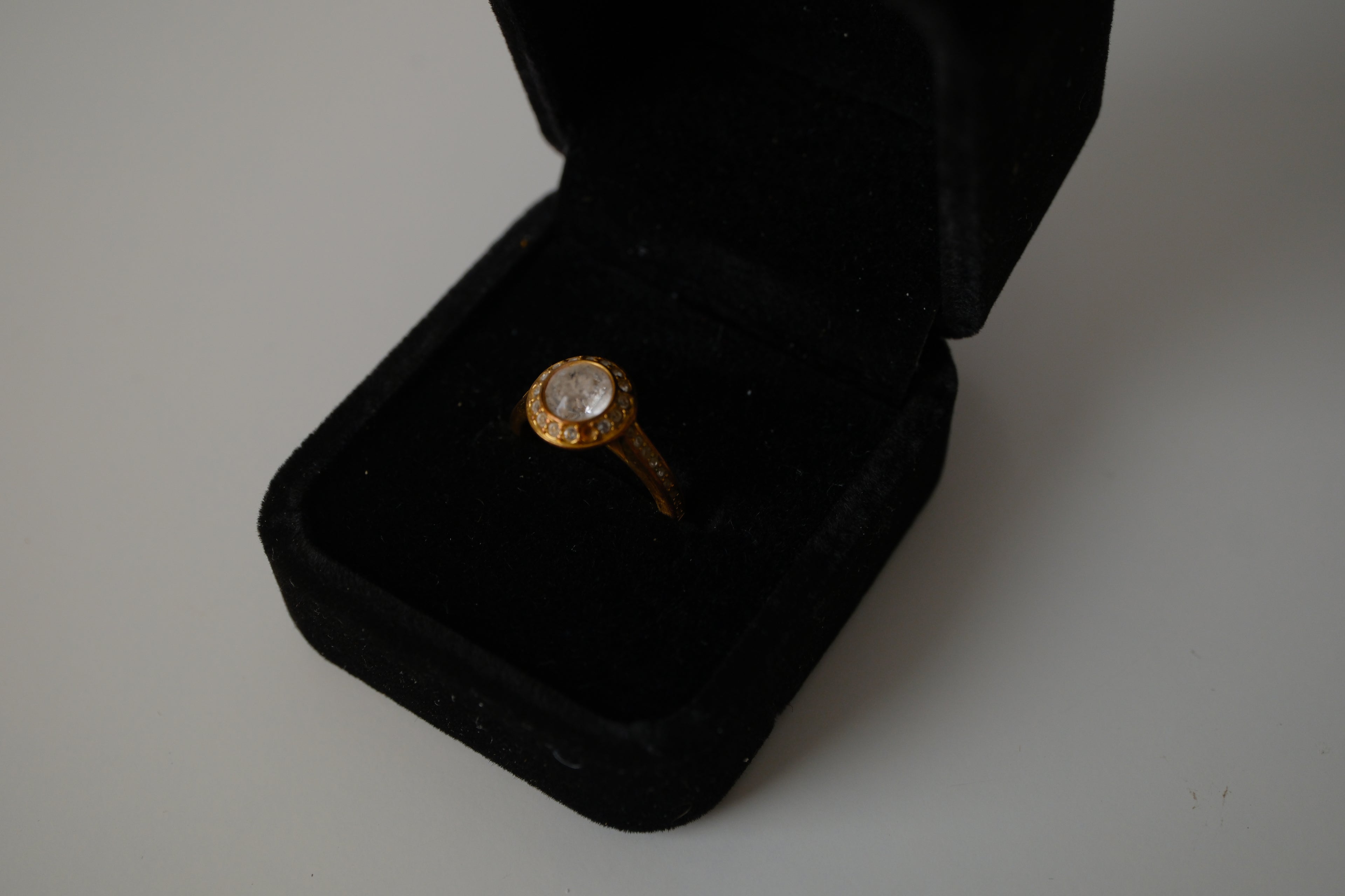 Swarovski Gold tone Angelic Ring
