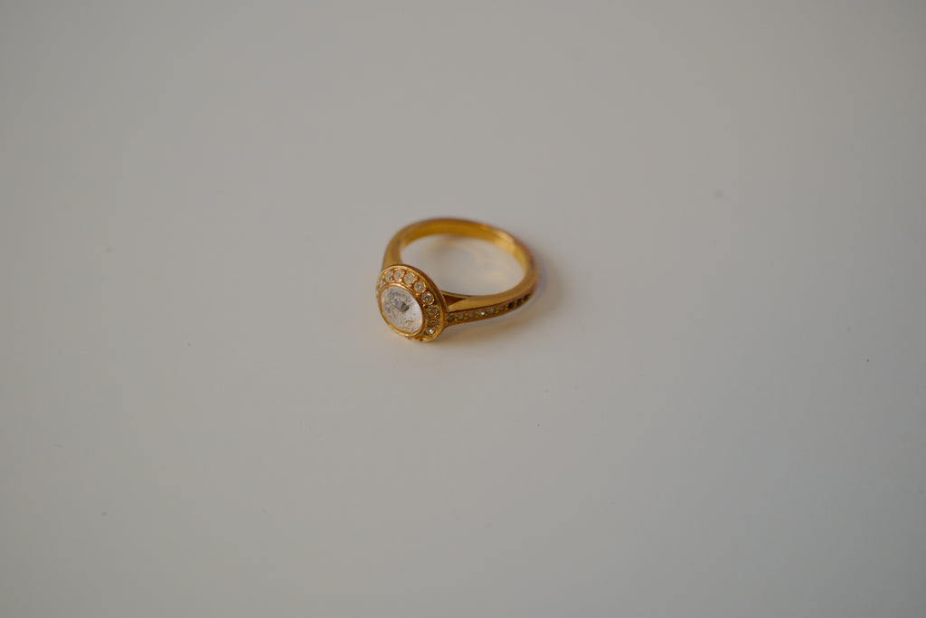 Swarovski Gold tone Angelic Ring
