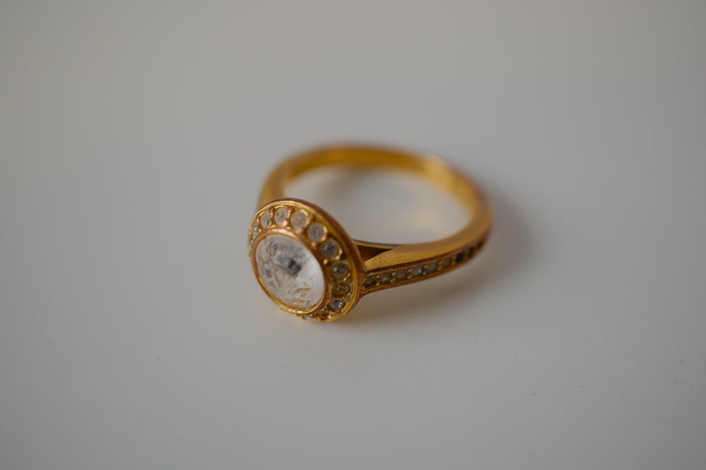 Swarovski Gold tone Angelic Ring