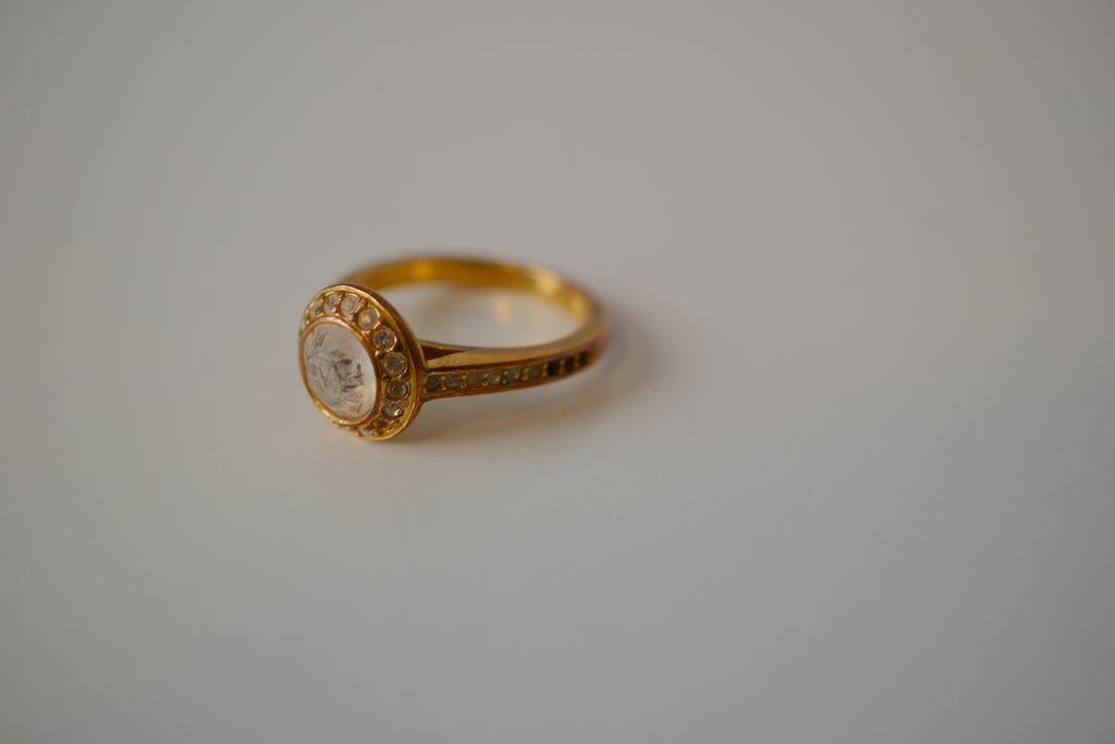 Swarovski Gold tone Angelic Ring