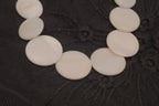 Avon 1982 Newport White Disc Necklace