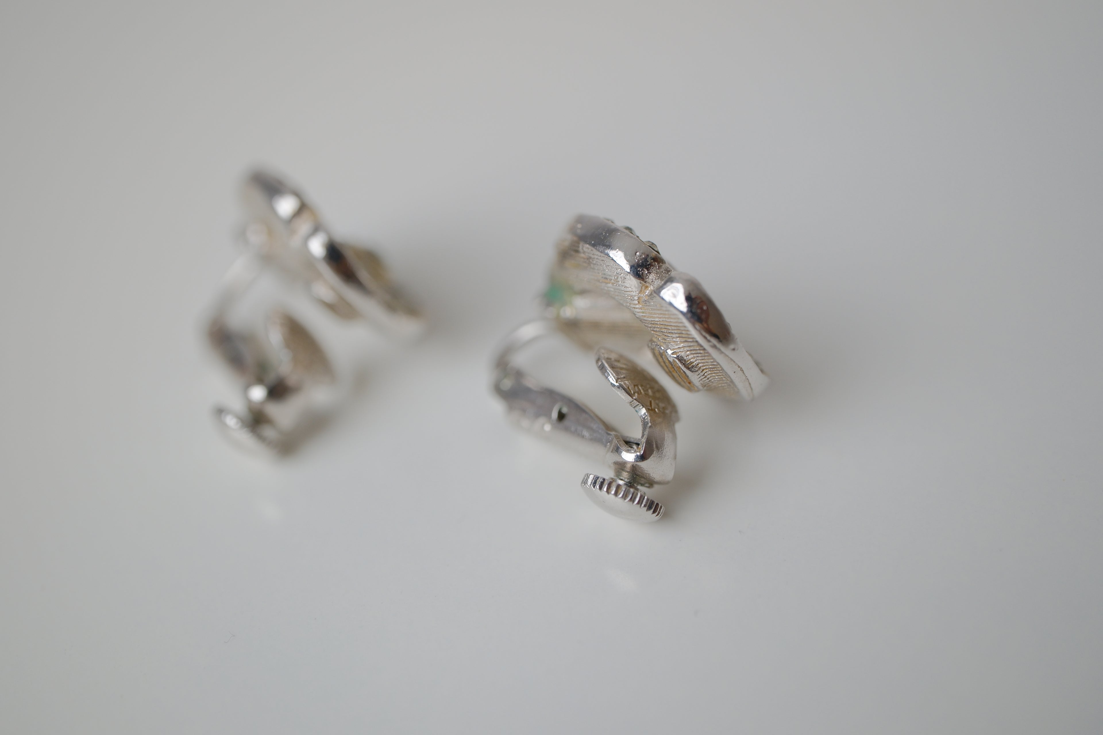 Vintage Coro Rose clip on earrings