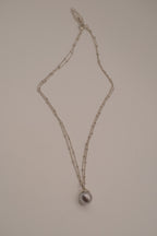 Avon gray faux pearl pendant necklace