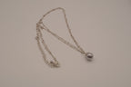 Avon gray faux pearl pendant necklace
