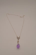 Avon gray faux pearl pendant necklace