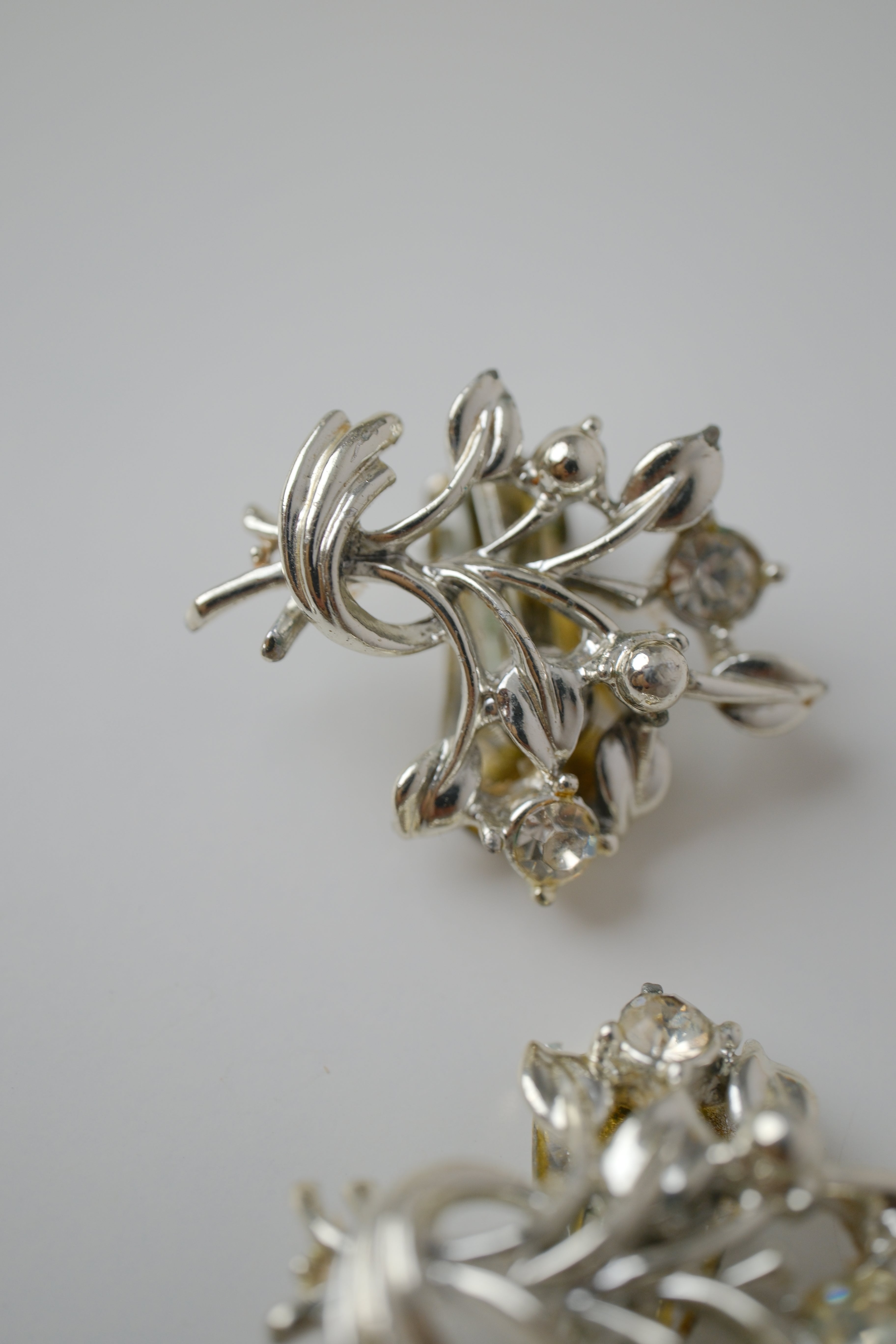Vintage Coro Floral bouquet clip-on earrings