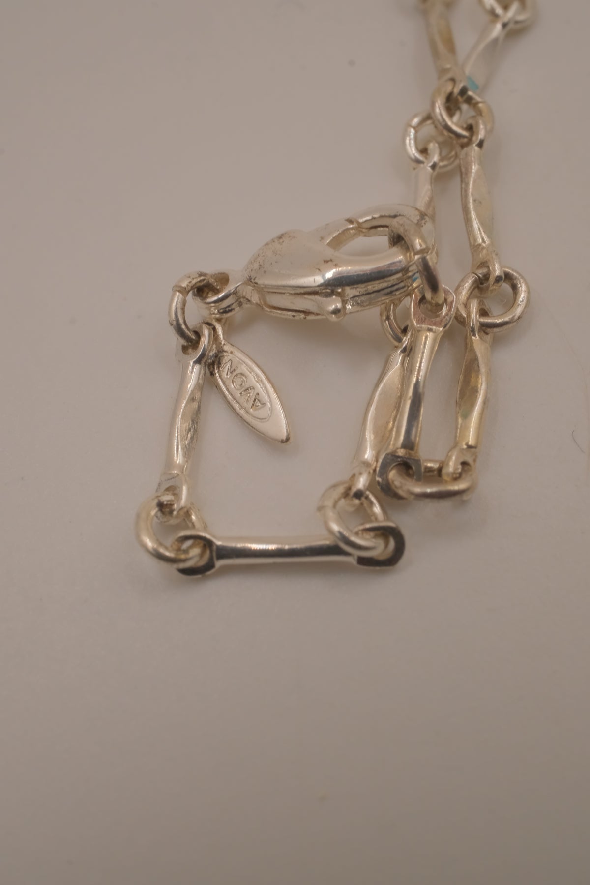 Vintage Avon Blue Cat's Eye Drop Necklace