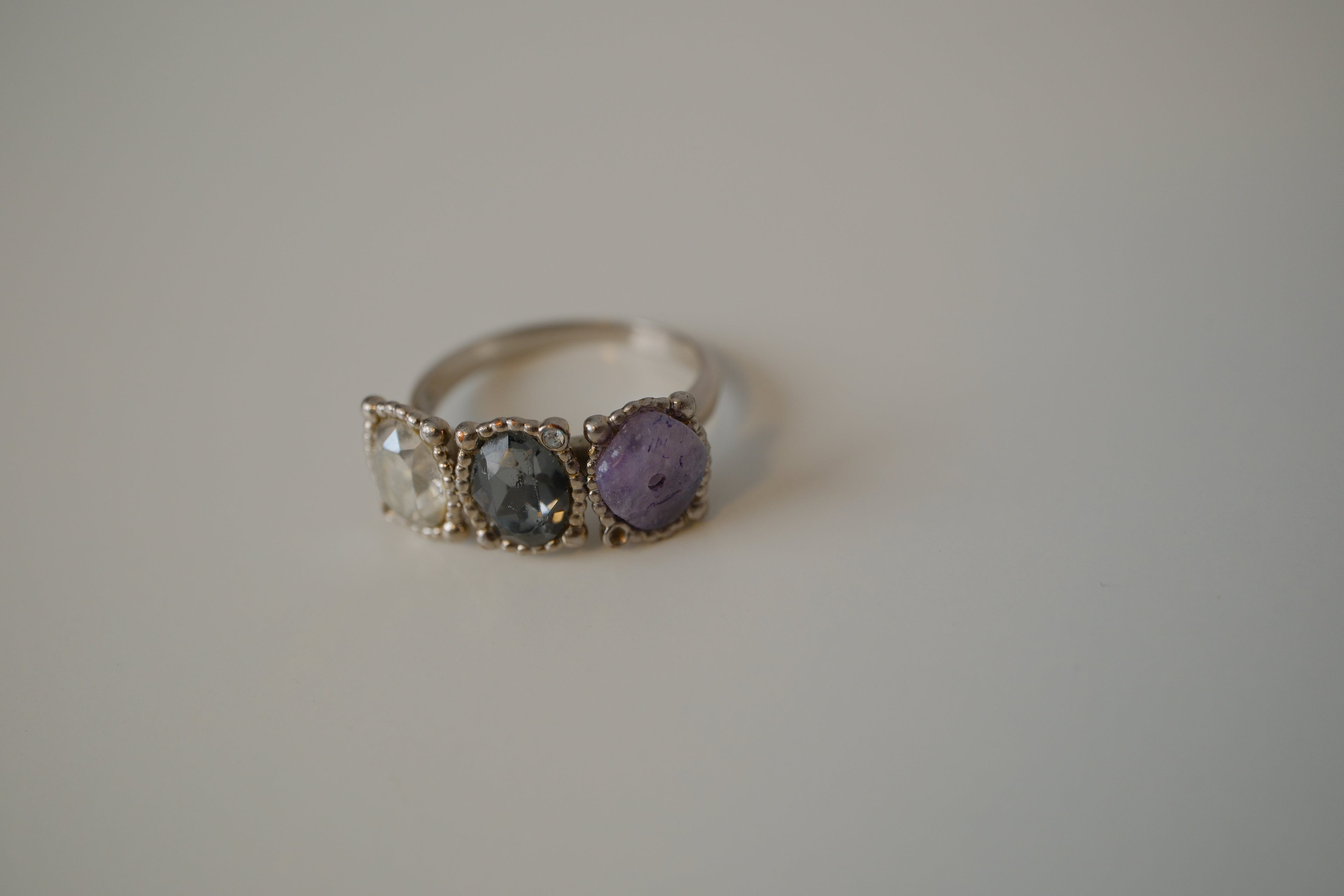 Reworked Swarovski multi stone Ring