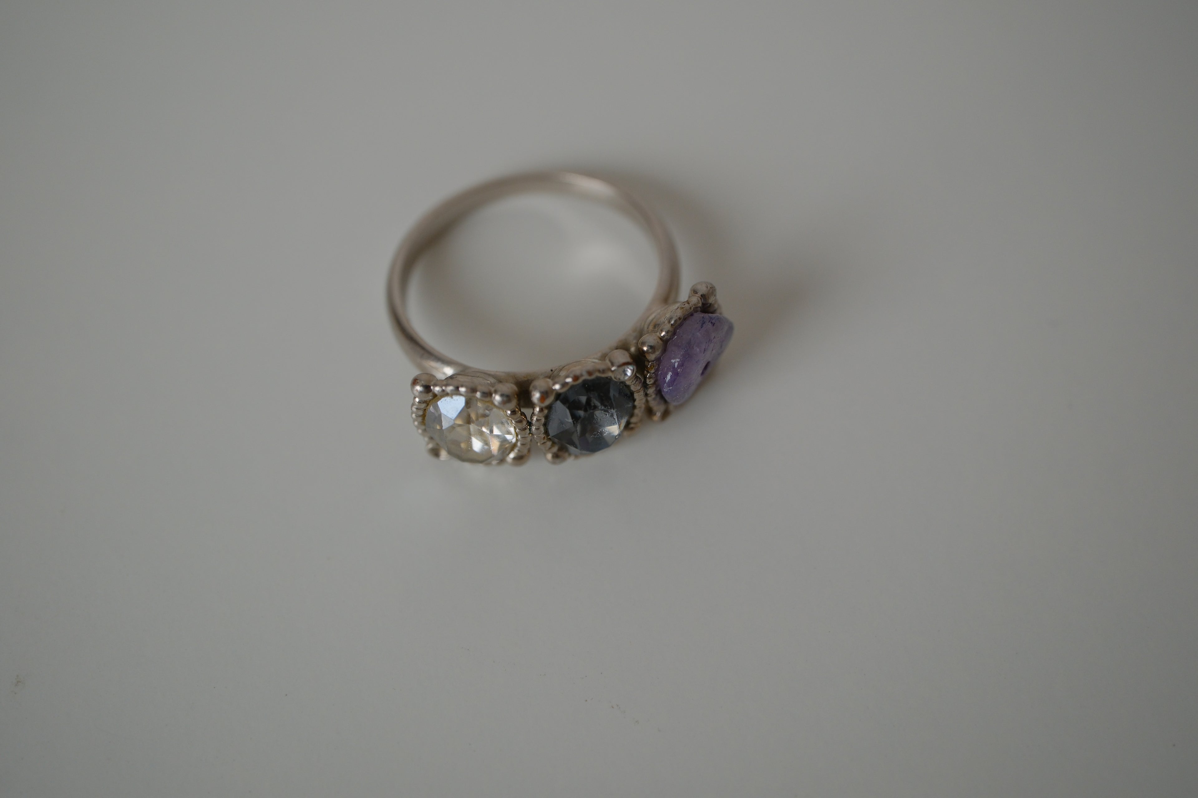 Reworked Swarovski multi stone Ring