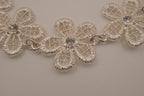Vintage Avon silver-tone mesh flower bracelet