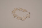 Vintage Avon silver-tone mesh flower bracelet