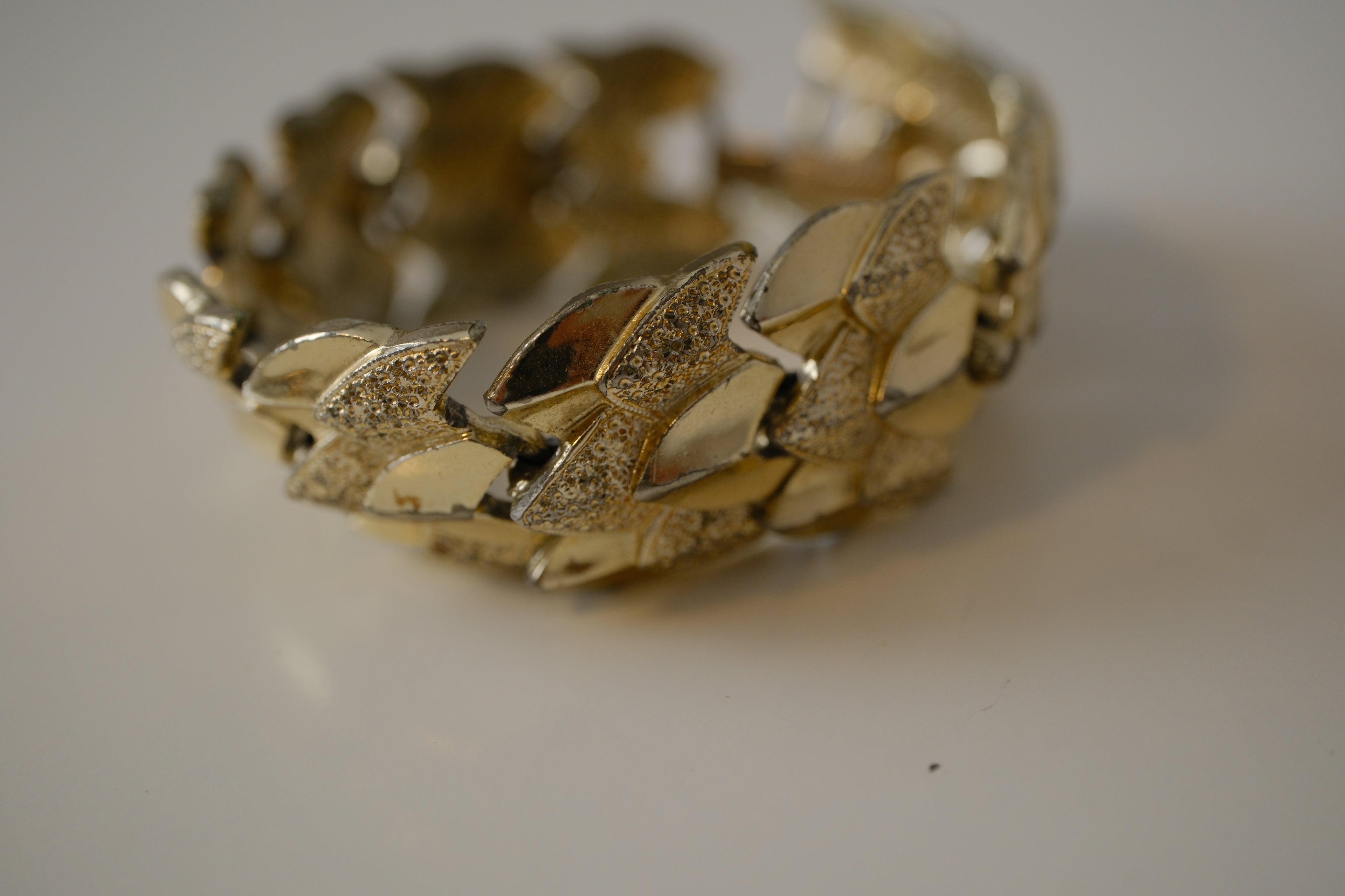 Vintage Coro gold-tone link bracelet