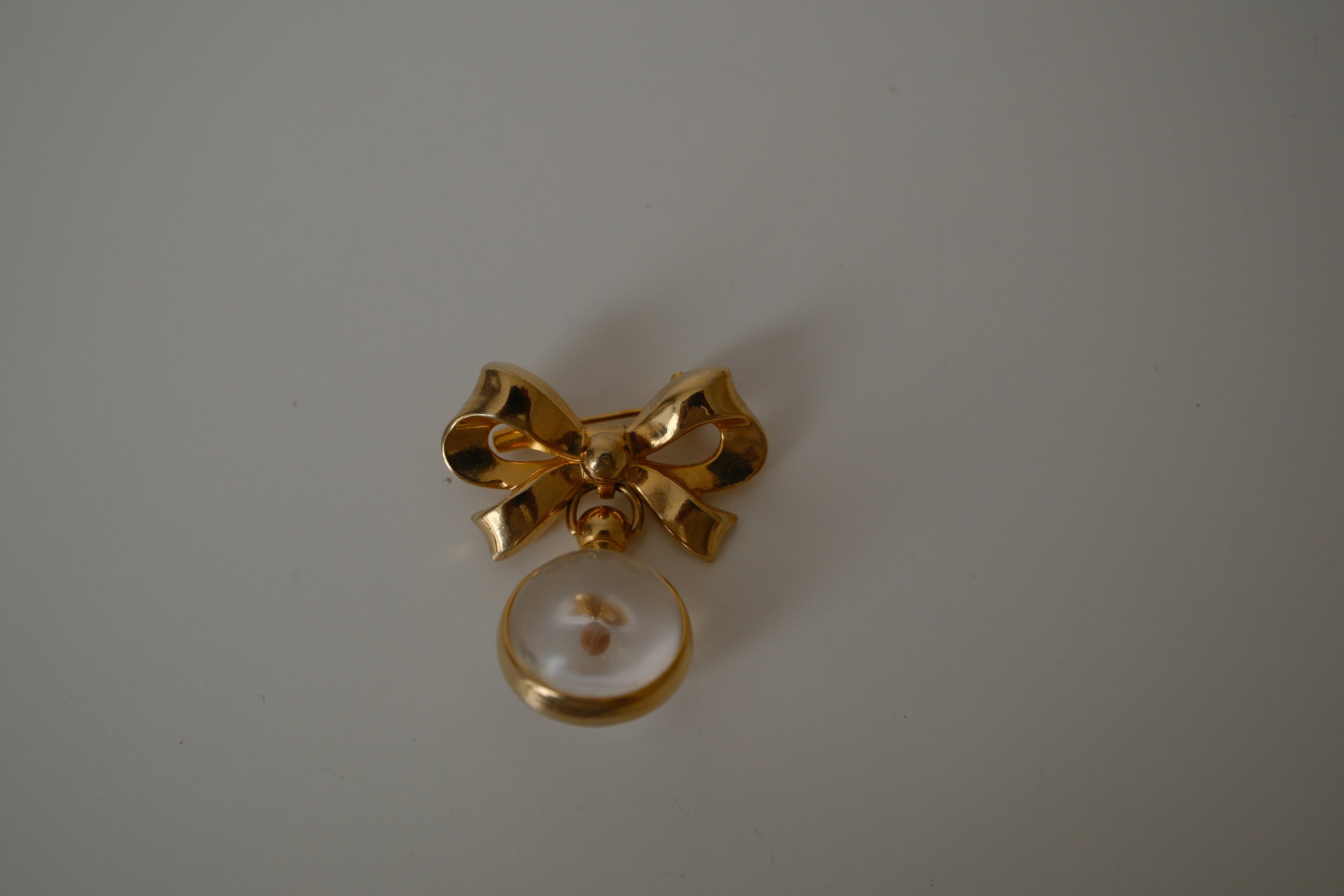 Vintage Coro Mustard Seed Bow Brooch