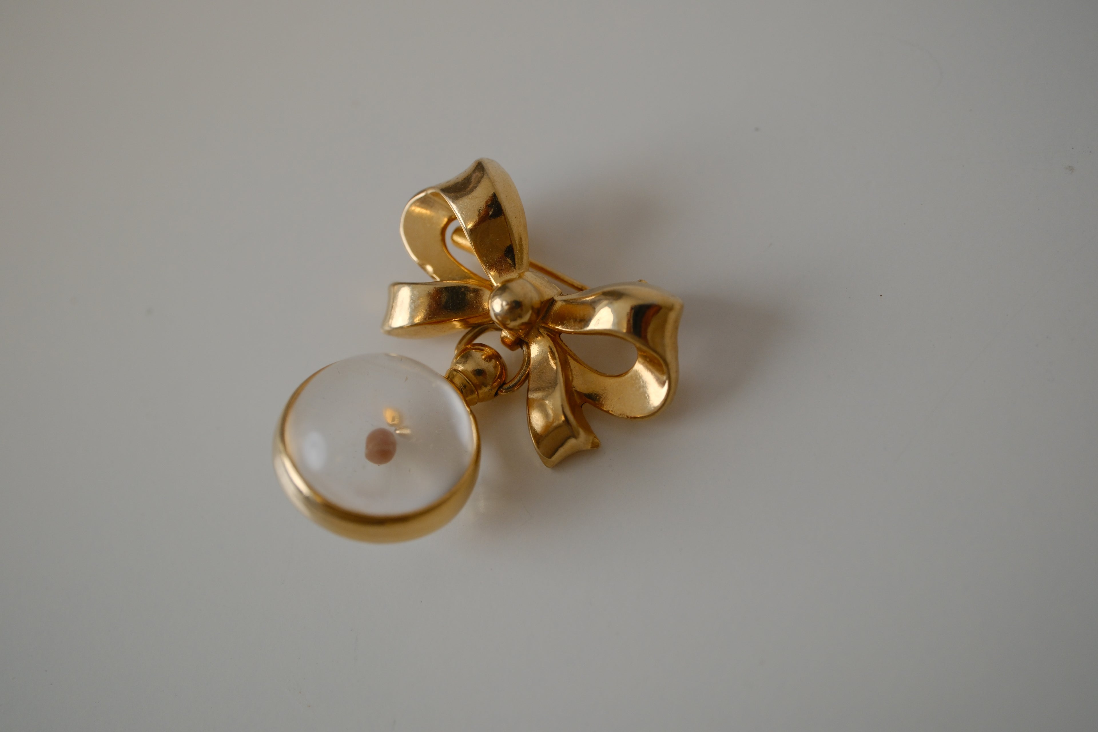 Vintage Coro Mustard Seed Bow Brooch