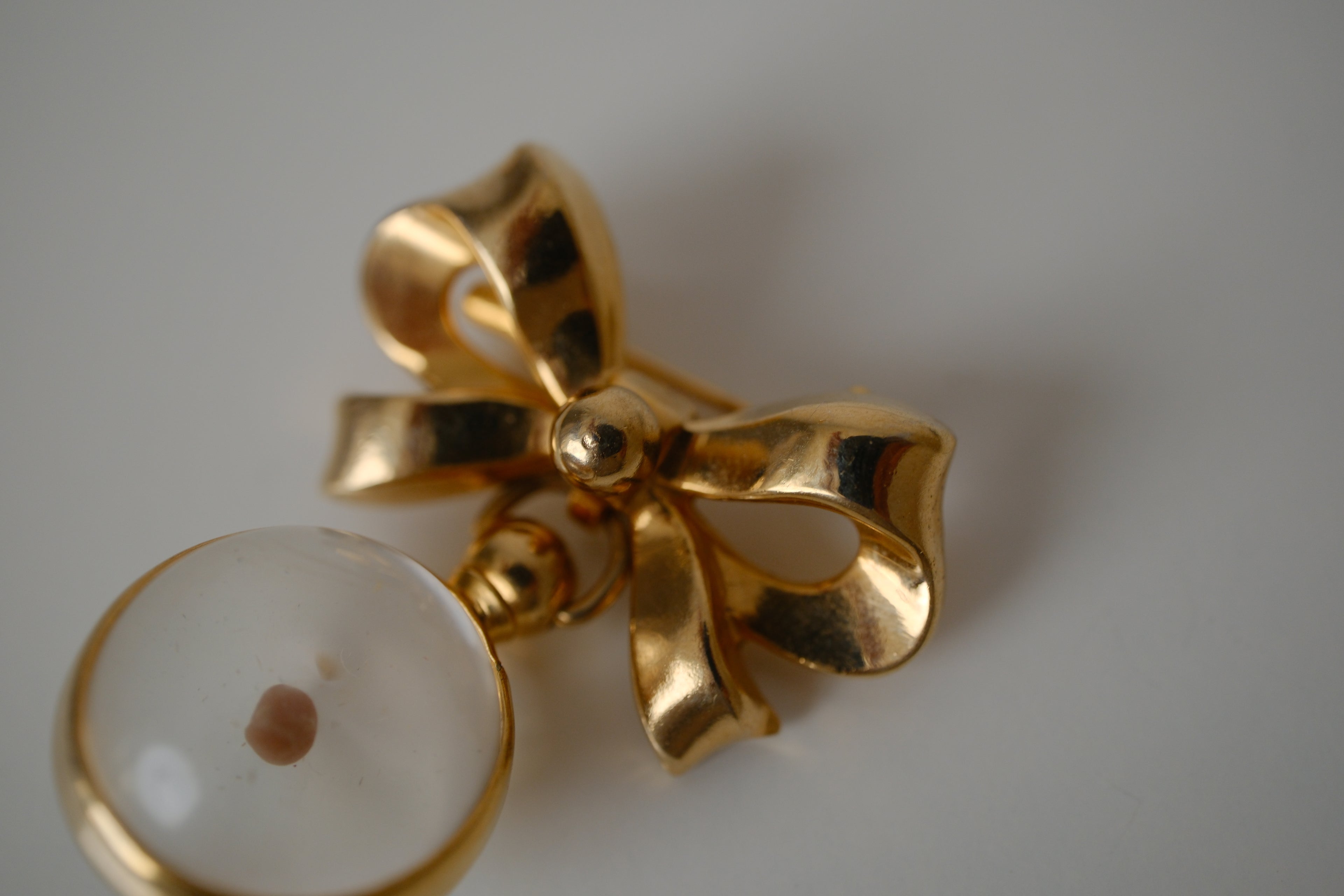 Vintage Coro Mustard Seed Bow Brooch