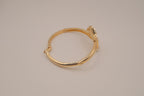 Vintage Avon gold-tone calla lily hinged bangle bracelet