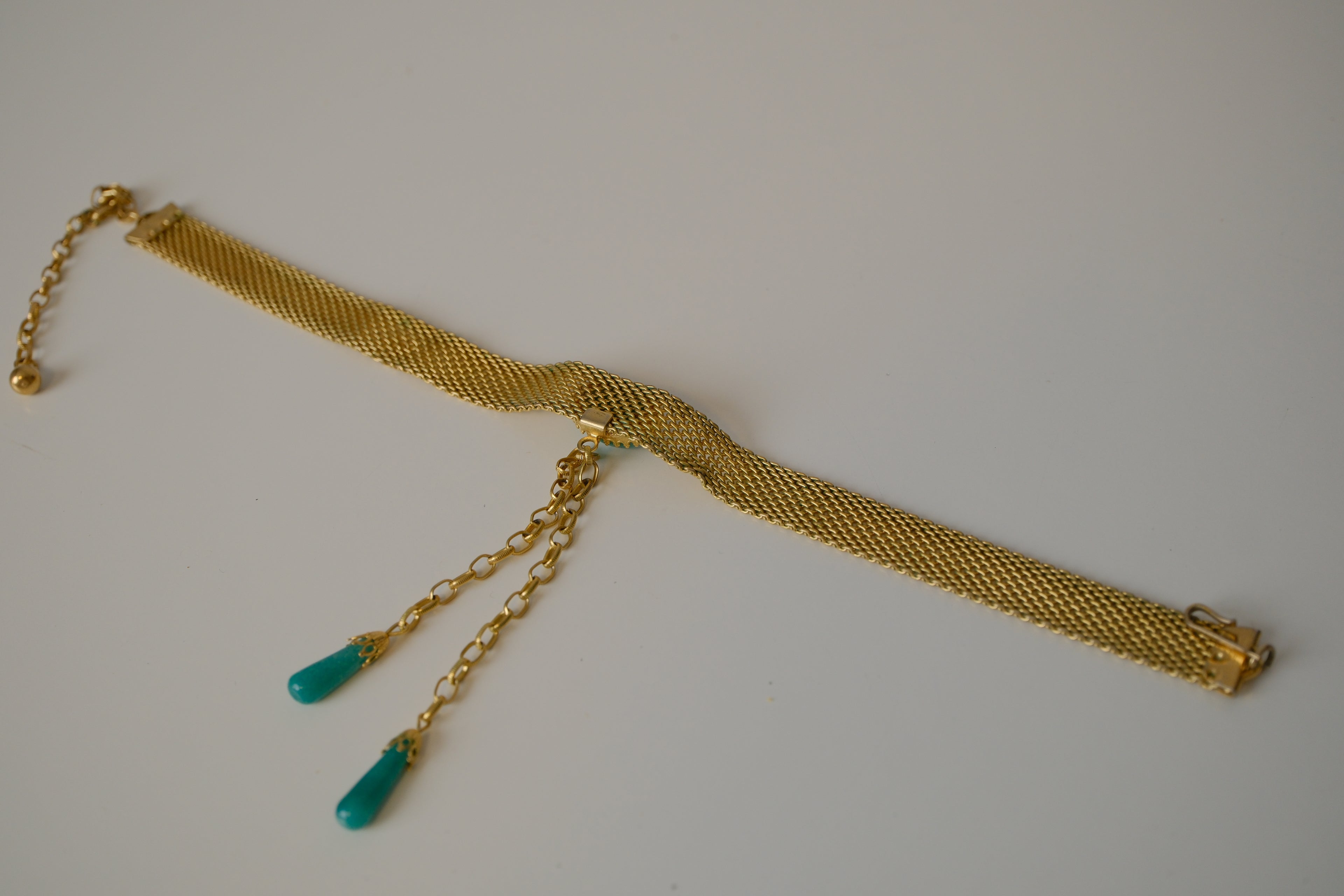 Vintage Coro white enamel leaf necklace