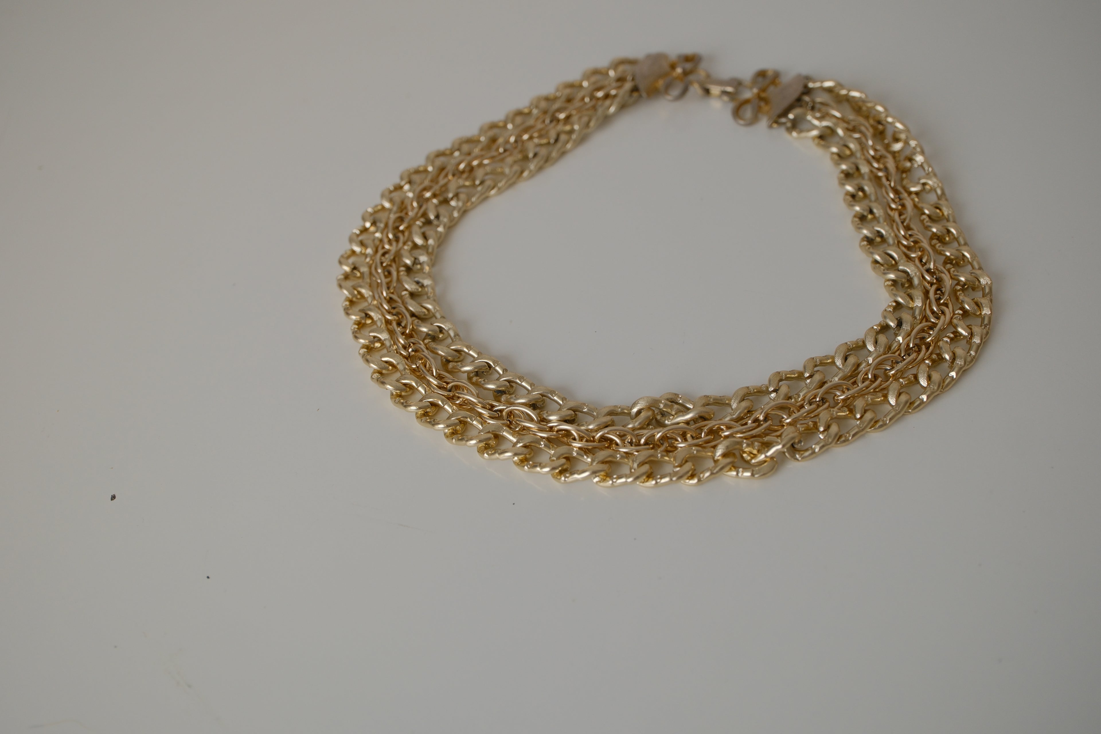 Vintage Coro Trible strand chocker Necklace