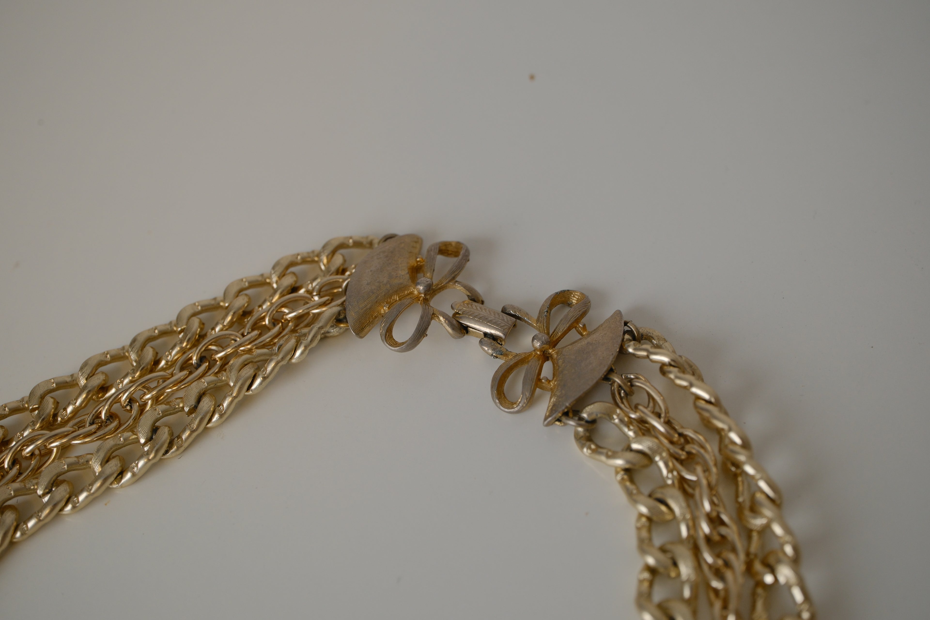 Vintage Coro Trible strand chocker Necklace