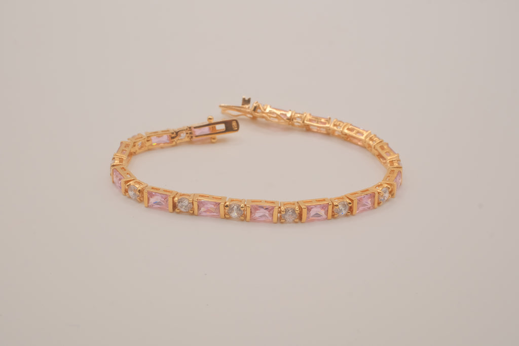 Vintage gold vermeil tennis bracelet