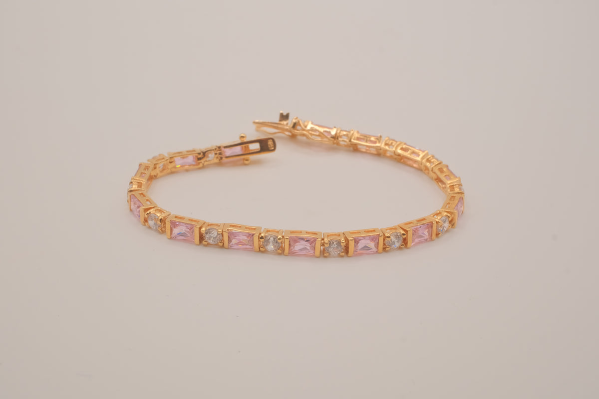Vintage gold vermeil tennis bracelet