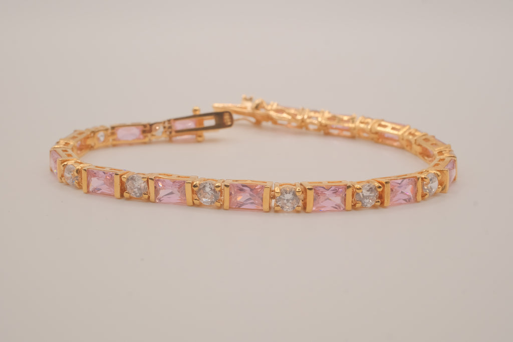 Vintage gold vermeil tennis bracelet
