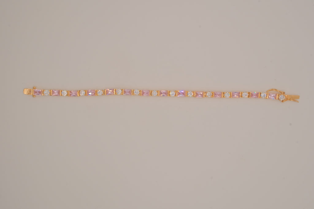 Vintage gold vermeil tennis bracelet