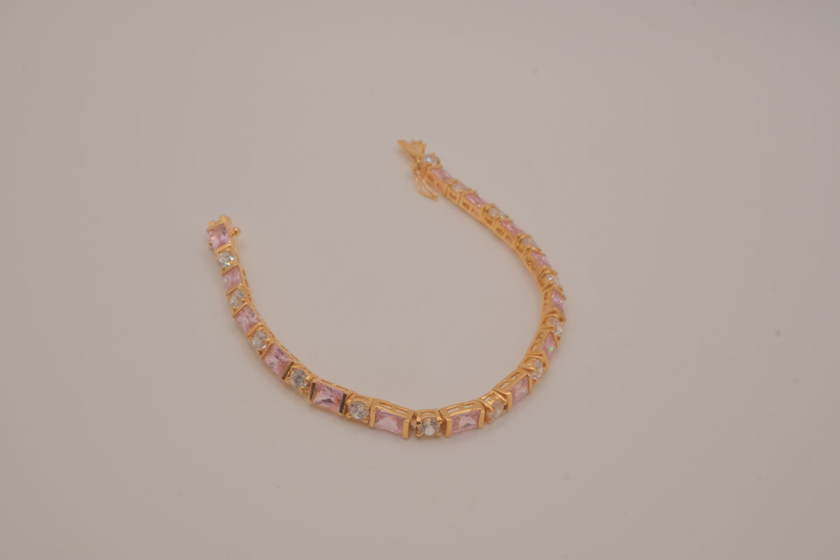 Vintage gold vermeil tennis bracelet