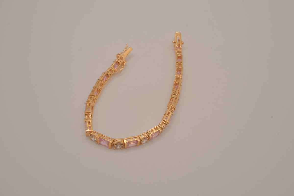 Vintage gold vermeil tennis bracelet