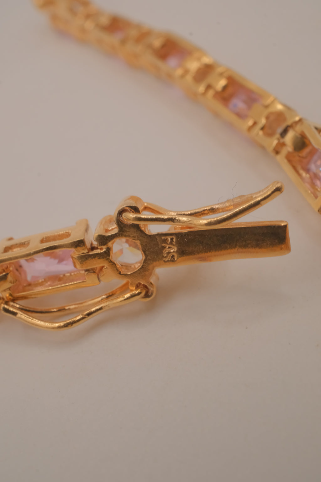 Vintage gold vermeil tennis bracelet