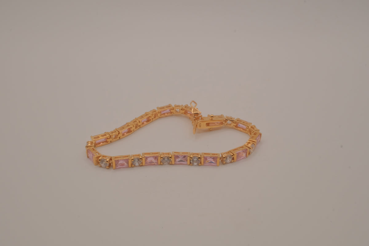 Vintage gold vermeil tennis bracelet