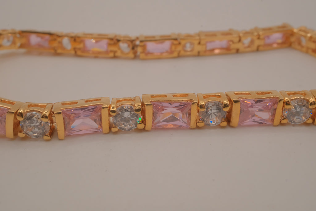 Vintage gold vermeil tennis bracelet