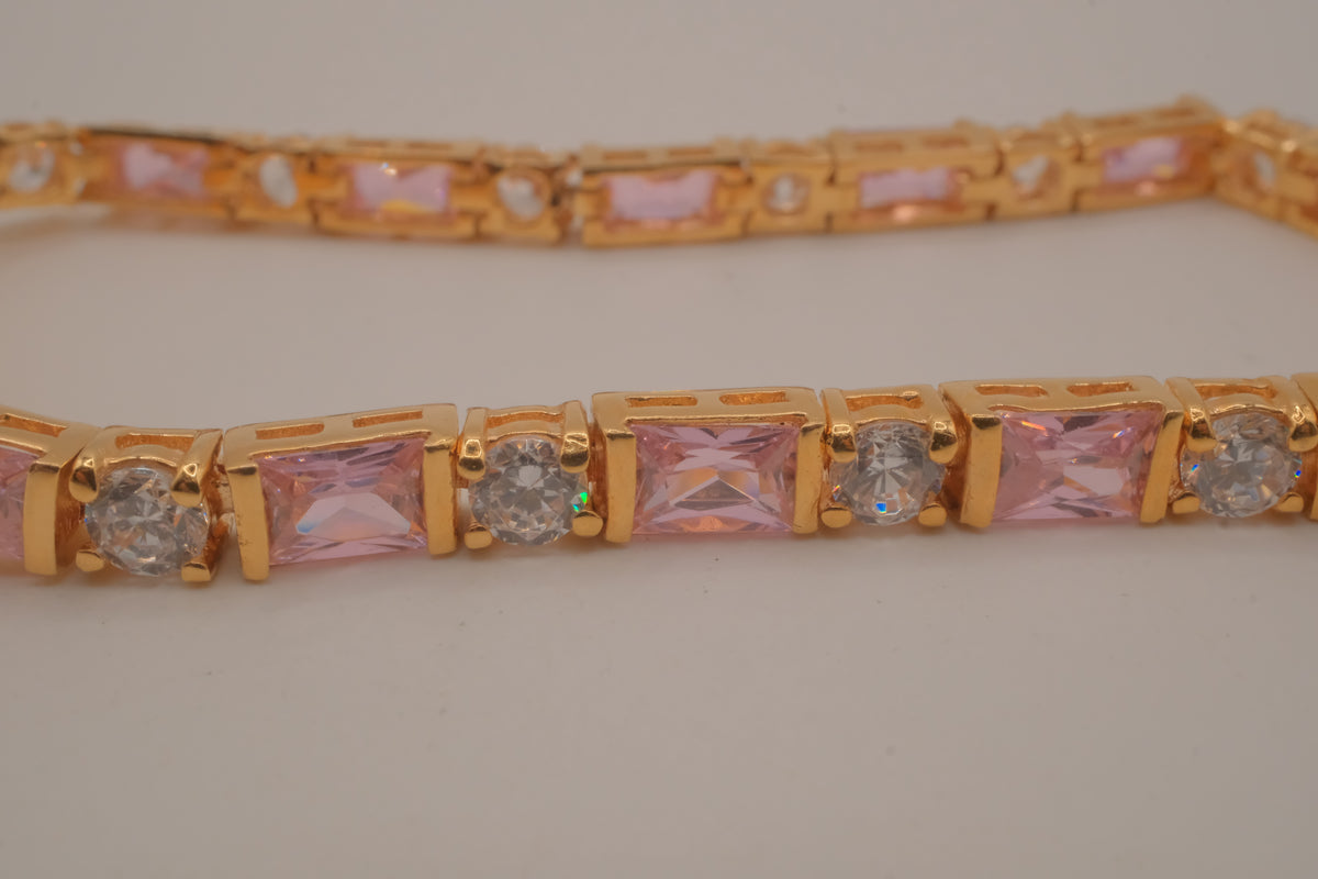 Vintage gold vermeil tennis bracelet