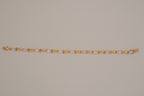 Vintage gold vermeil XO tennis bracelet