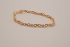 Vintage gold vermeil XO tennis bracelet