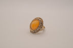 Vintage egg yolk butterscotch amber ring