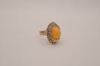 Vintage egg yolk butterscotch amber ring