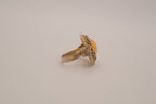 Vintage egg yolk butterscotch amber ring