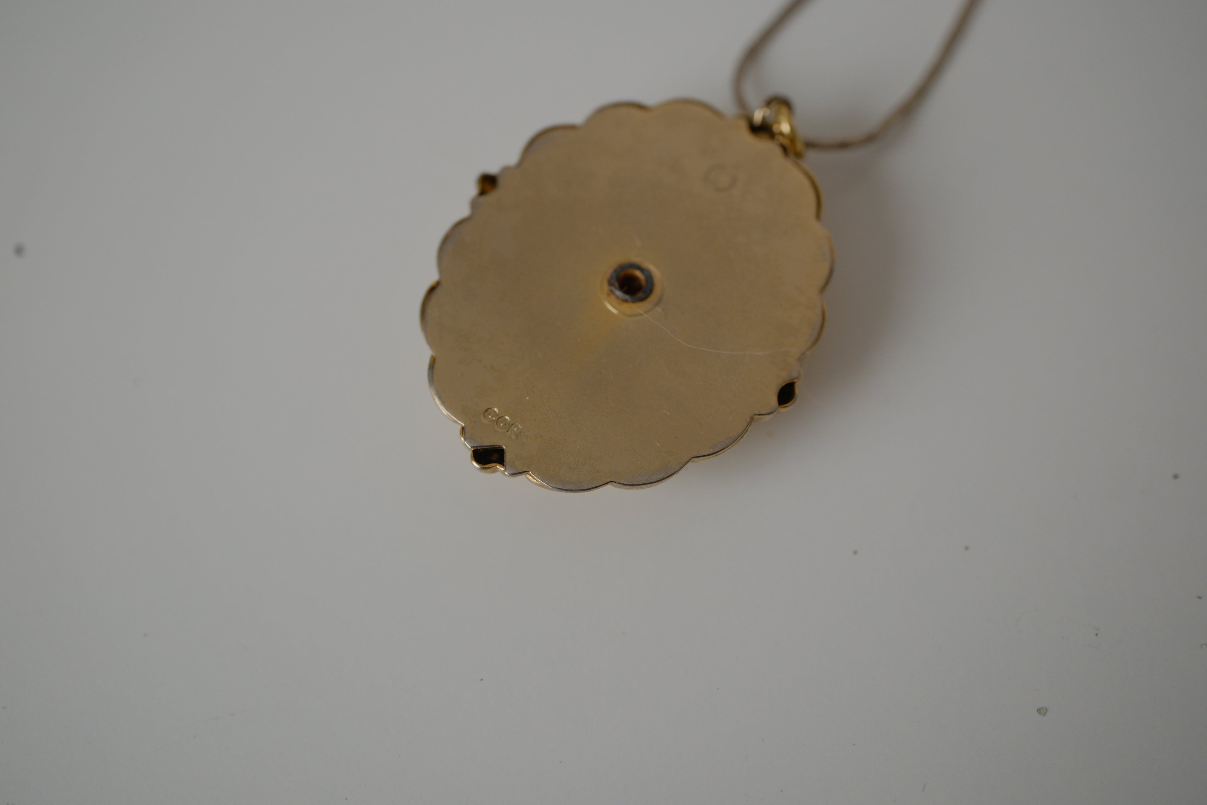 Vintage Coro Gold tone Cameo pendant