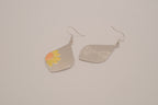 Boho metallic teardrop sunflower dangle earrings