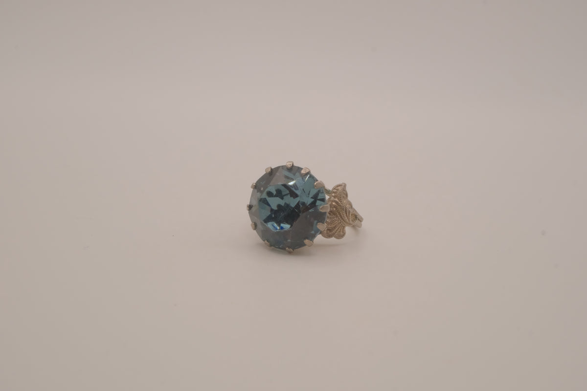 Vintage Blue stone statement ring