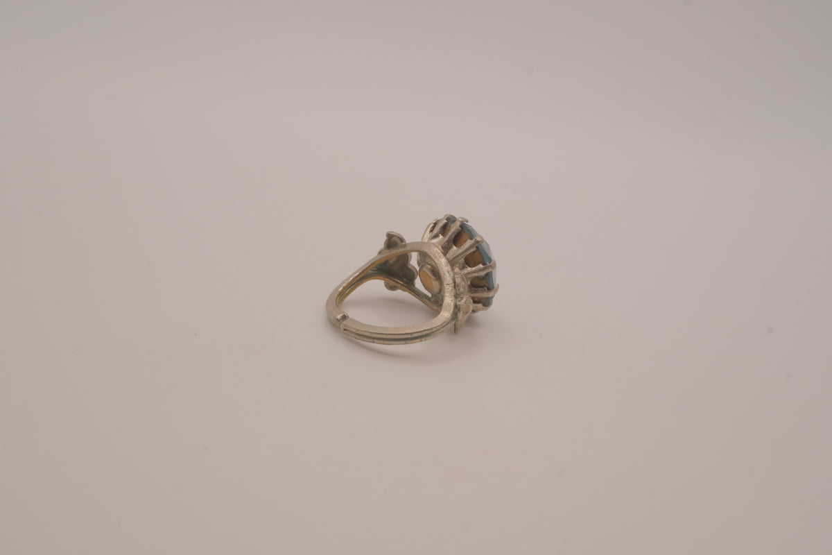Vintage Blue stone statement ring