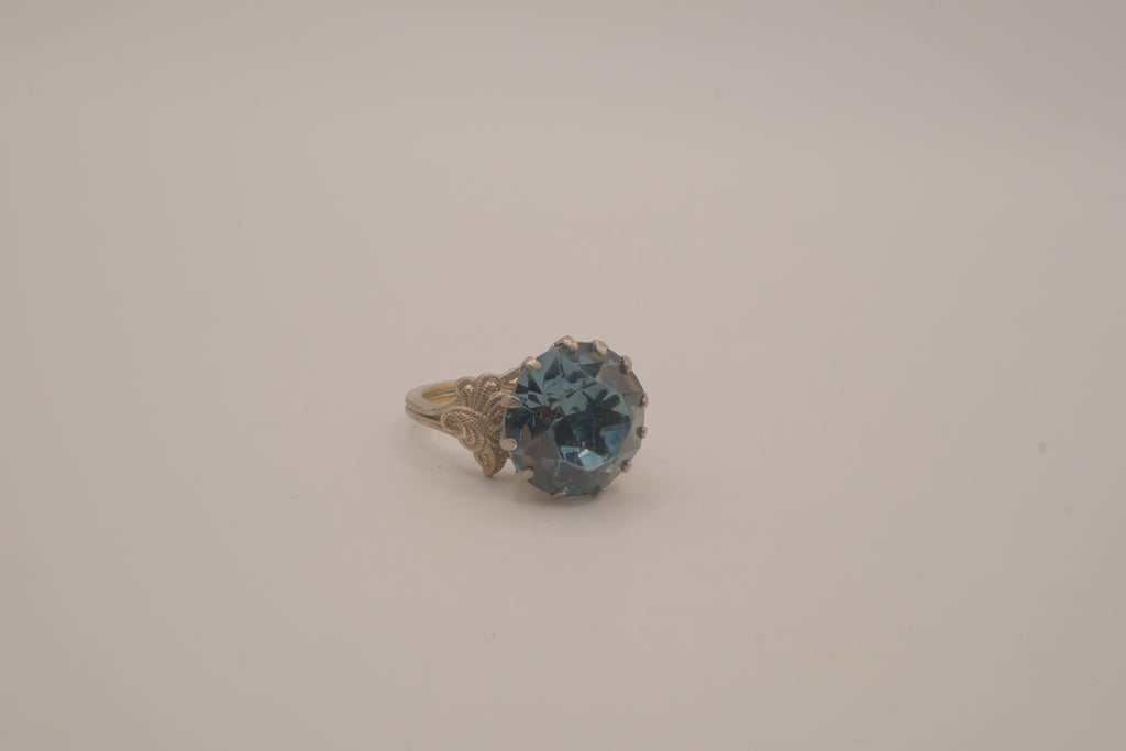 Vintage Blue stone statement ring
