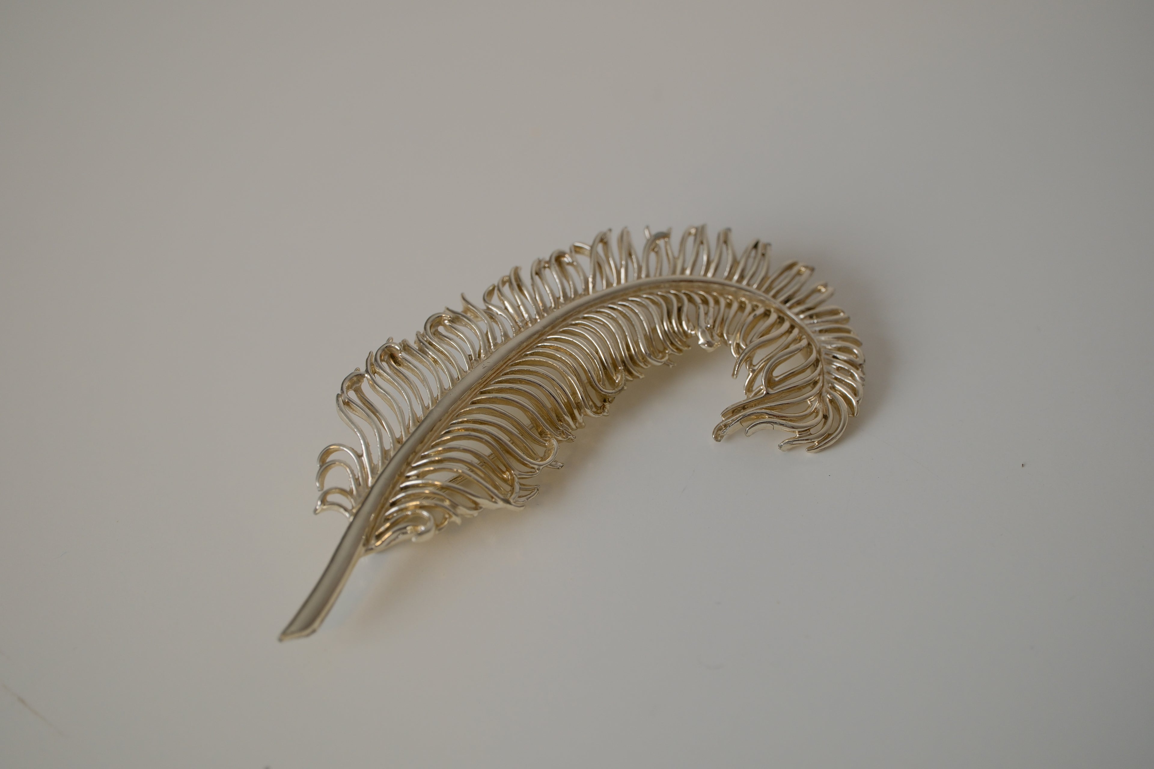 Vintage Coro feather brooch